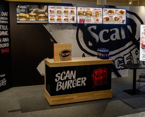 scan burger mainosmateriaali